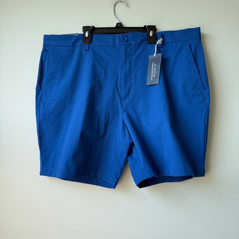 Vineyard Vines Mens 7" On The Go Shorts Blue Bay Size 40‎ NWT Casual